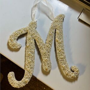 Michaels Pearl-Embellished Letter M Decor